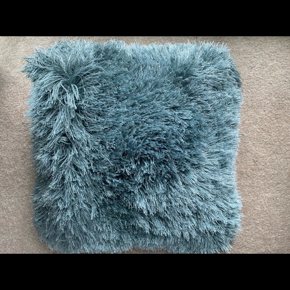 Brand New shimmer shag throw pillow